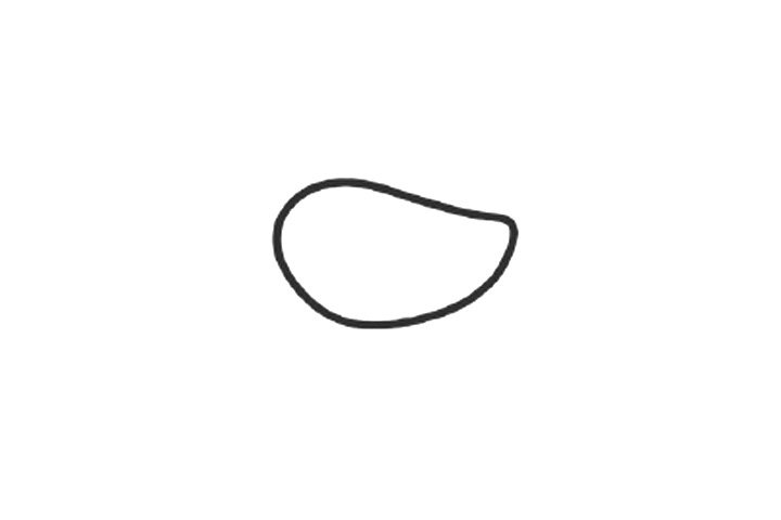 美食简笔画 烤鱼怎么画