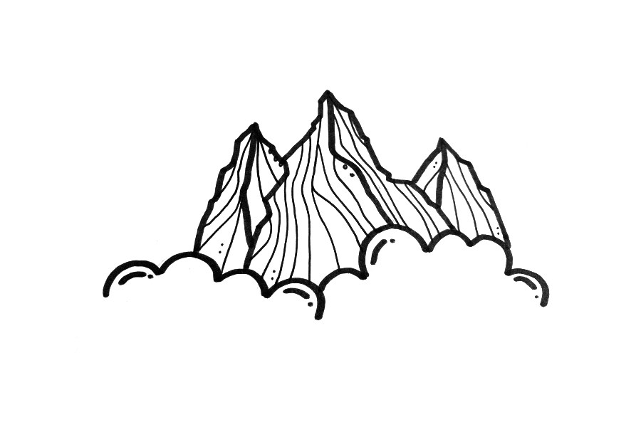 漂亮的大山风景怎么画