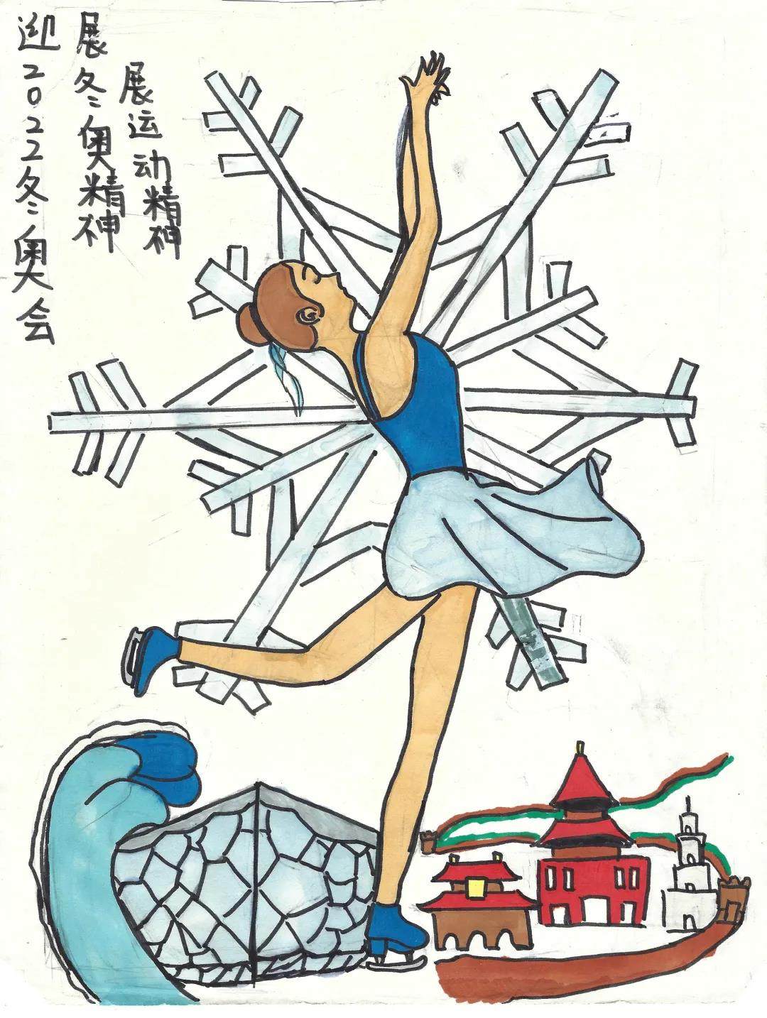 简单漂亮的冬奥会简笔画