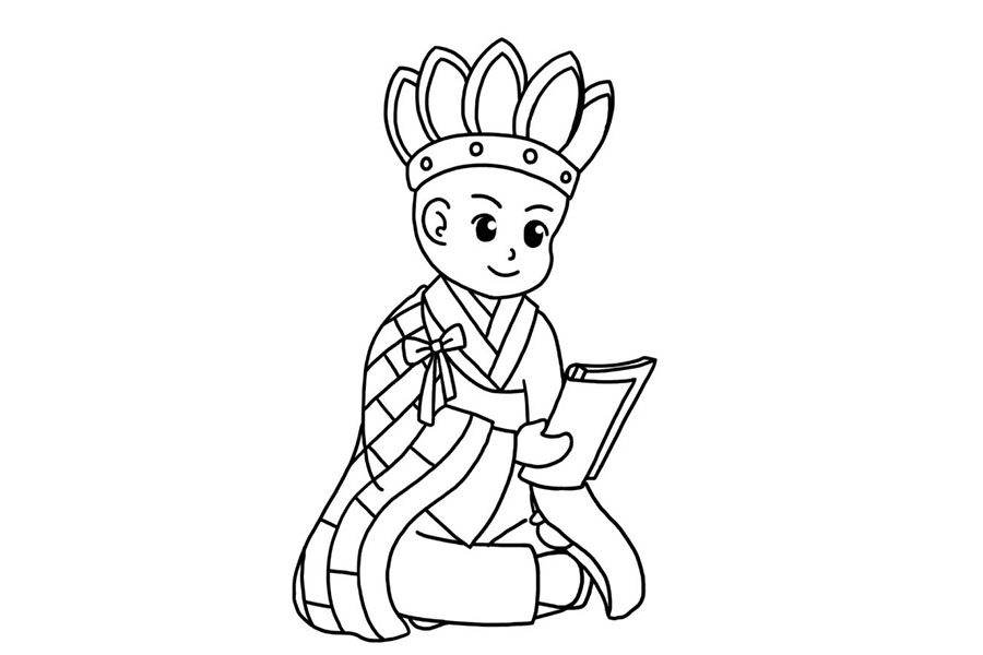 中国四大名著西游记人物 唐僧简笔画教程