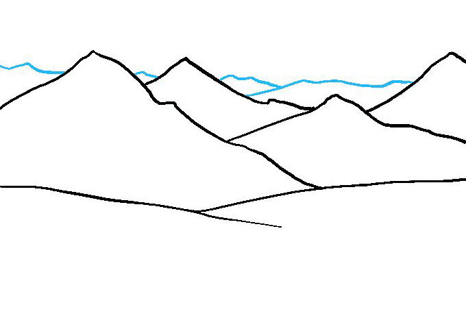 山川怎么画