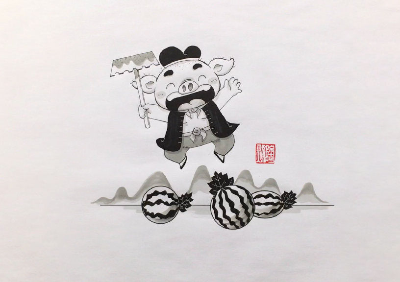 西游记人物卡通唐僧师徒四人简笔画图片