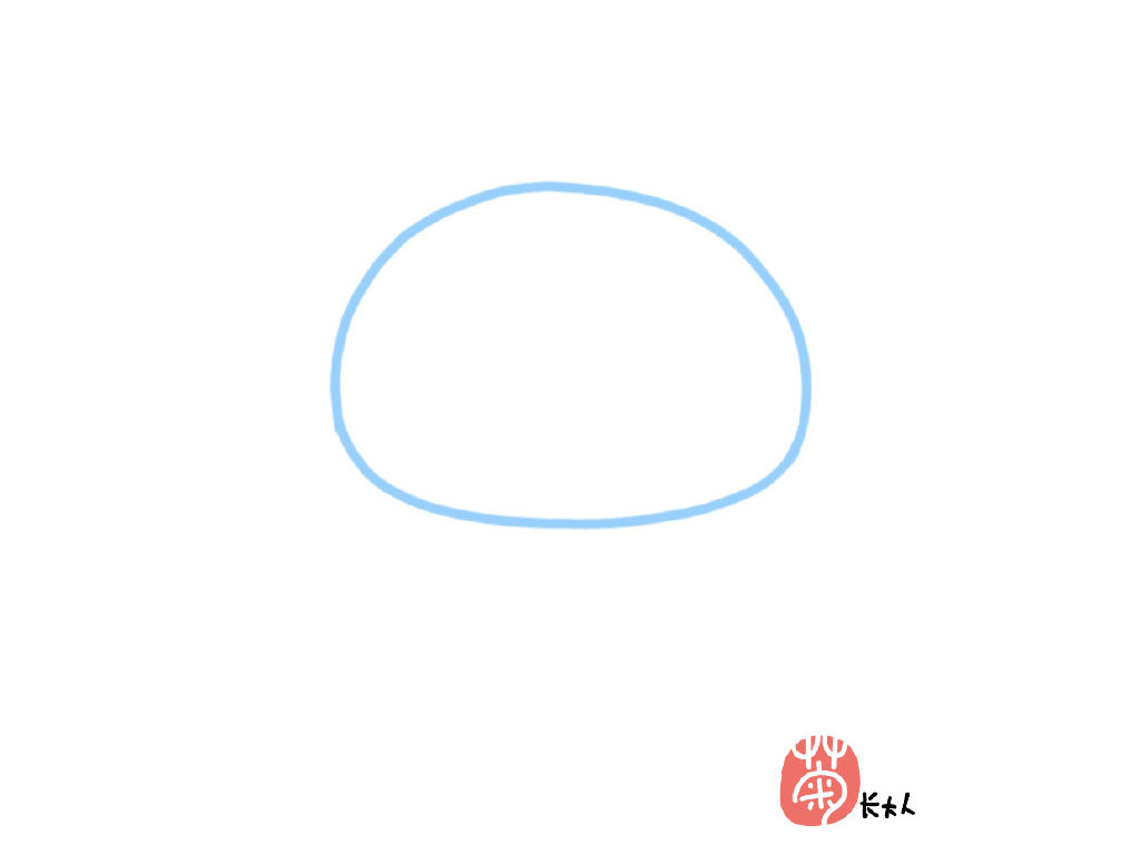 可爱冰墩墩简笔画画法步骤