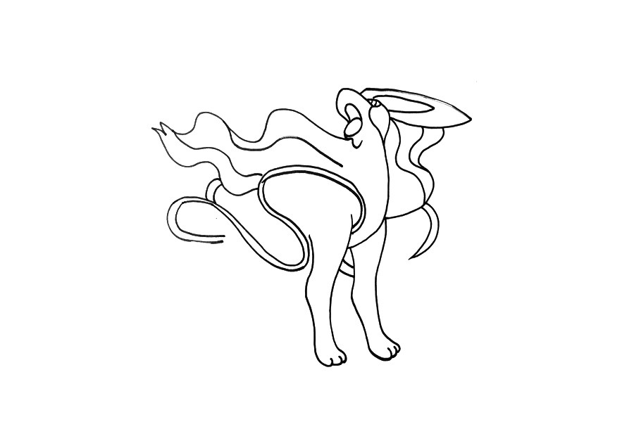 神奇宝贝水君简笔画