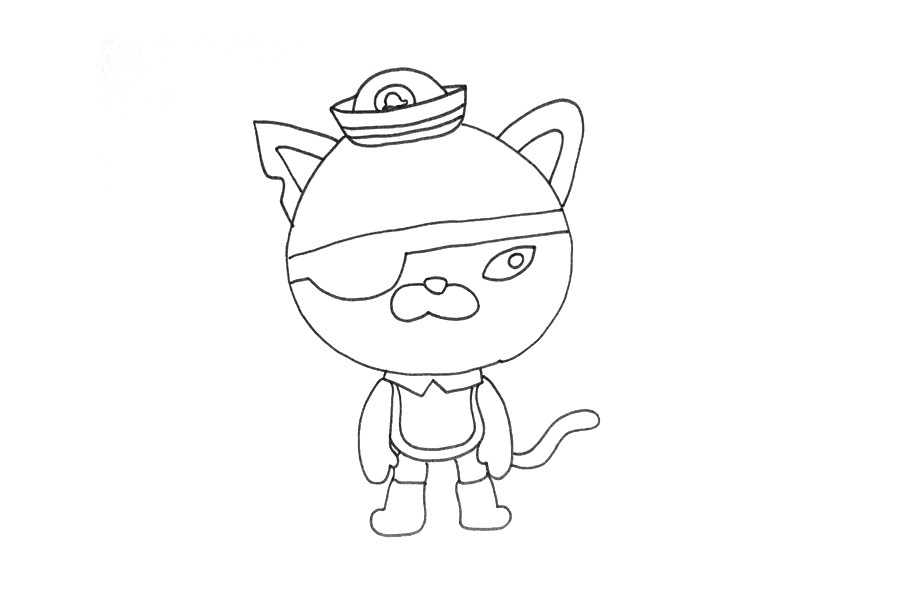 海底小纵队呱唧简笔画