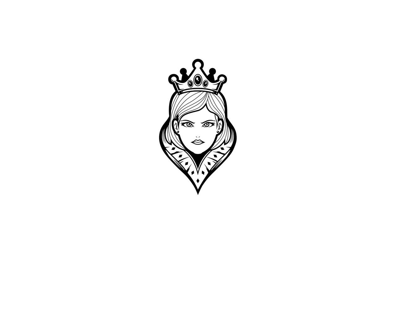 冰雪女王简笔画怎么画