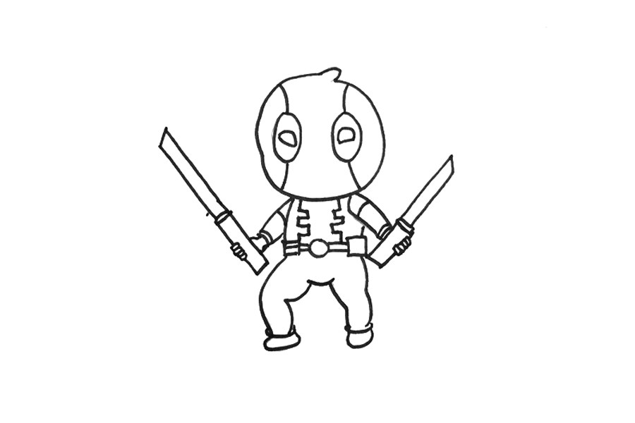 一步一步学画死侍