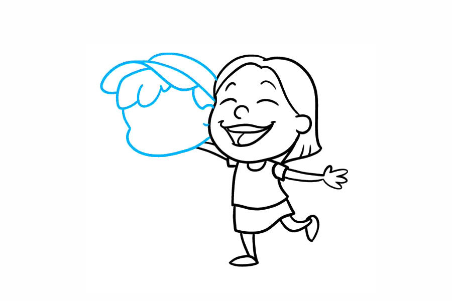 两个好朋友简笔画画法
