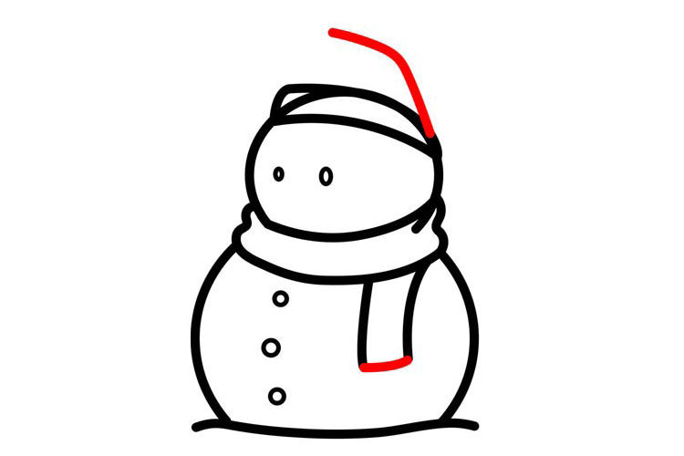 雪人简笔画画法详解