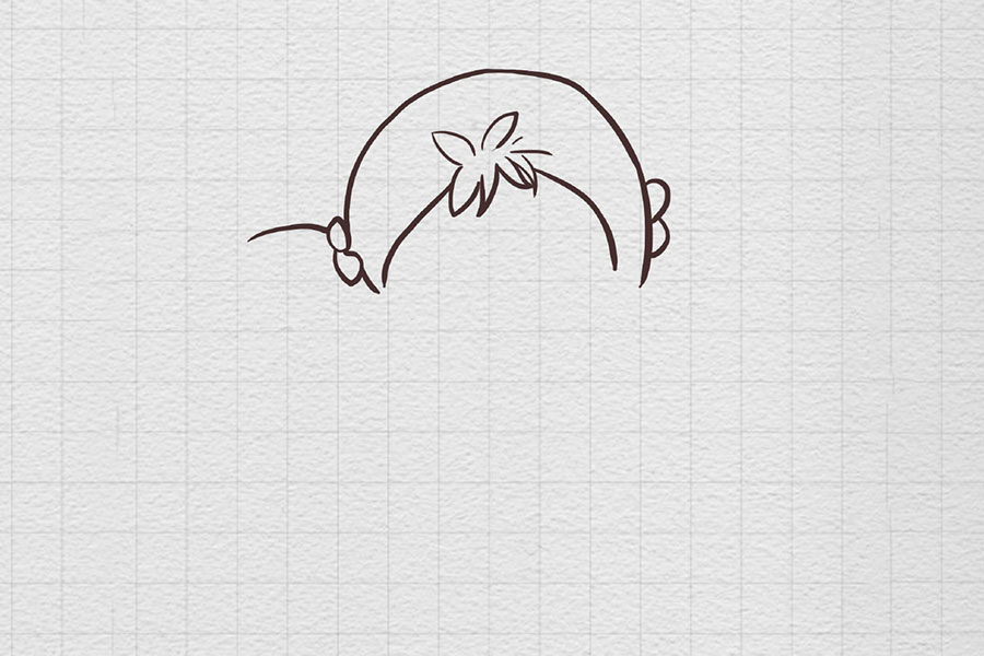 可爱小女孩简笔画画法步骤