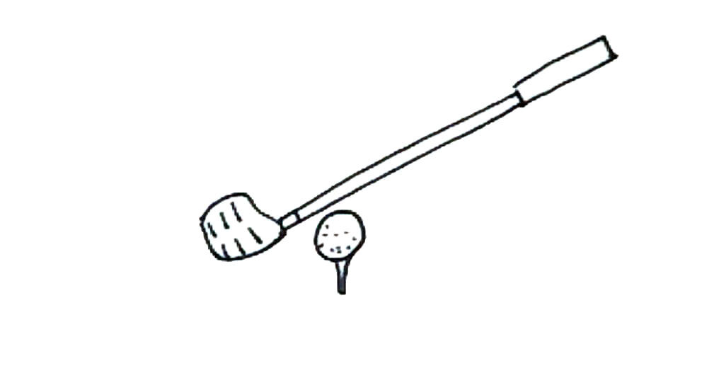 高尔夫简笔画画法