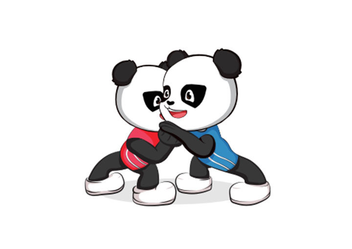 十四运吉祥物简笔画——熊熊
