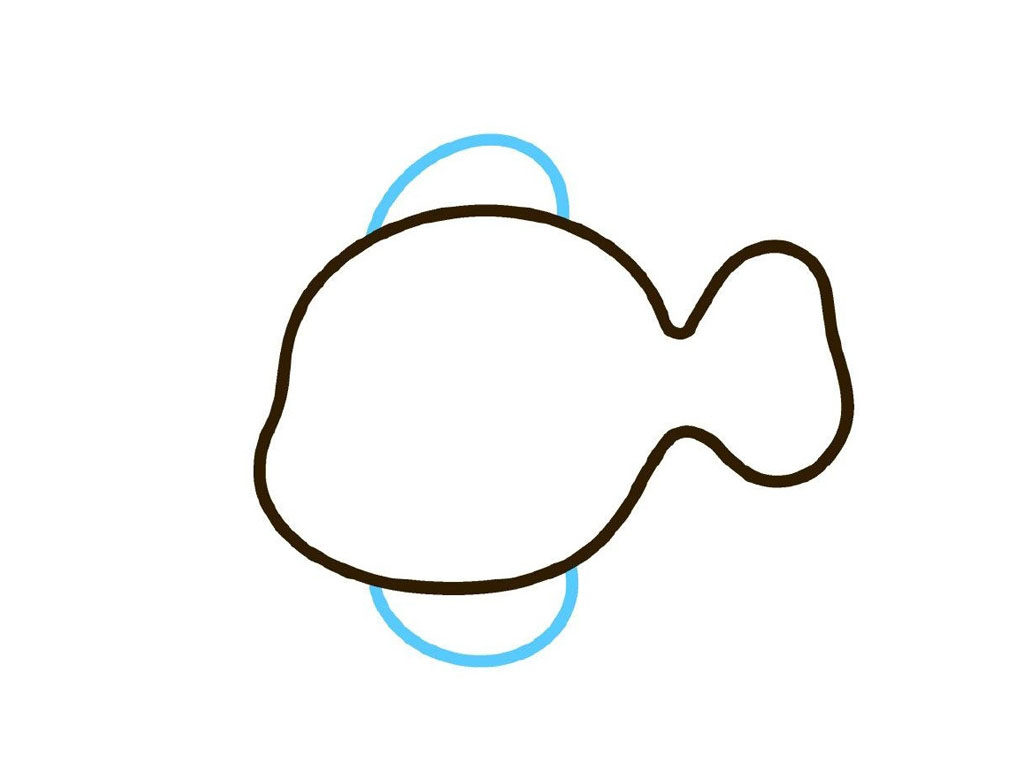 小丑鱼简笔画