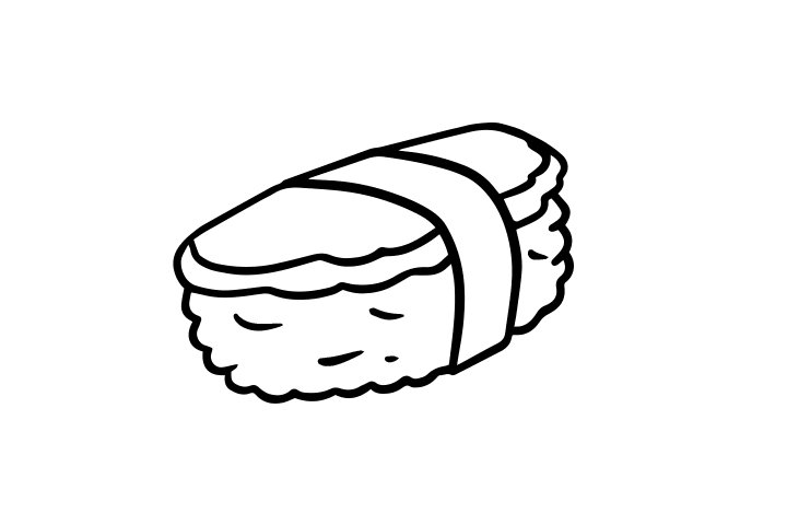 日本寿司简笔画图片