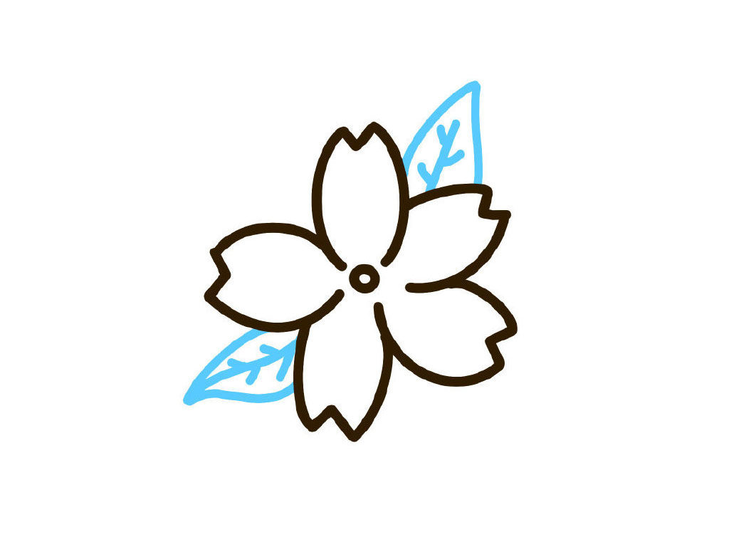 樱花简笔画教程