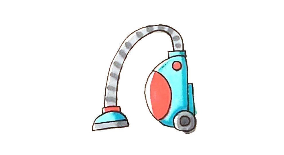 吸尘器简笔画画法详解