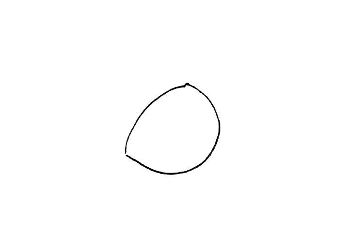 橡果简笔画画法步骤