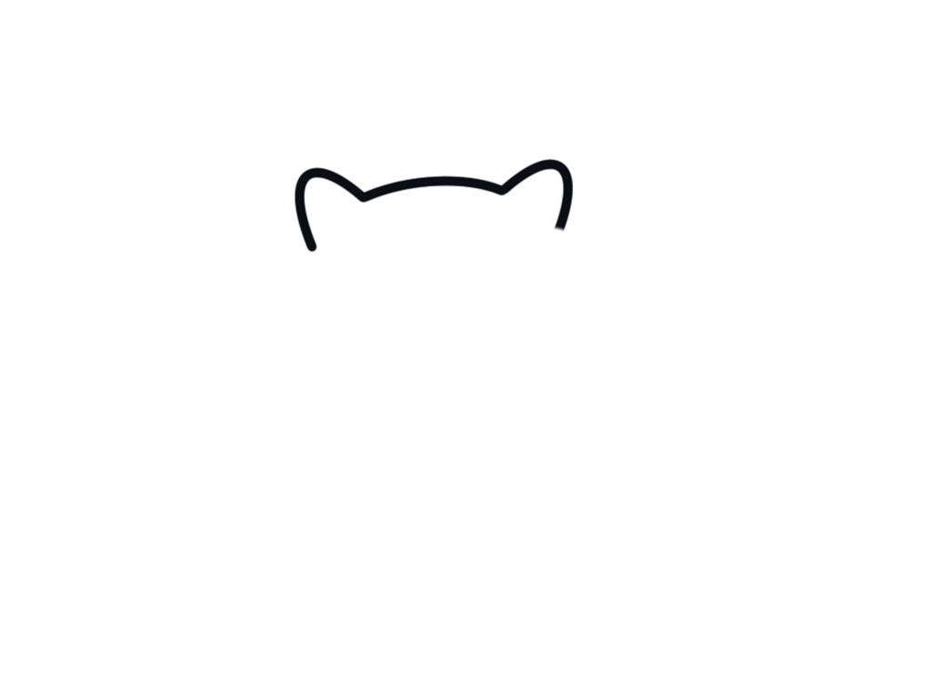 可爱的小猫简笔画步骤