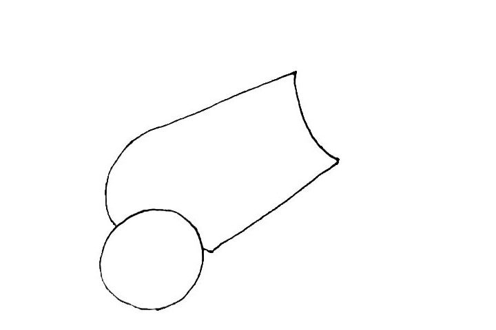 礼炮简笔画画法步骤
