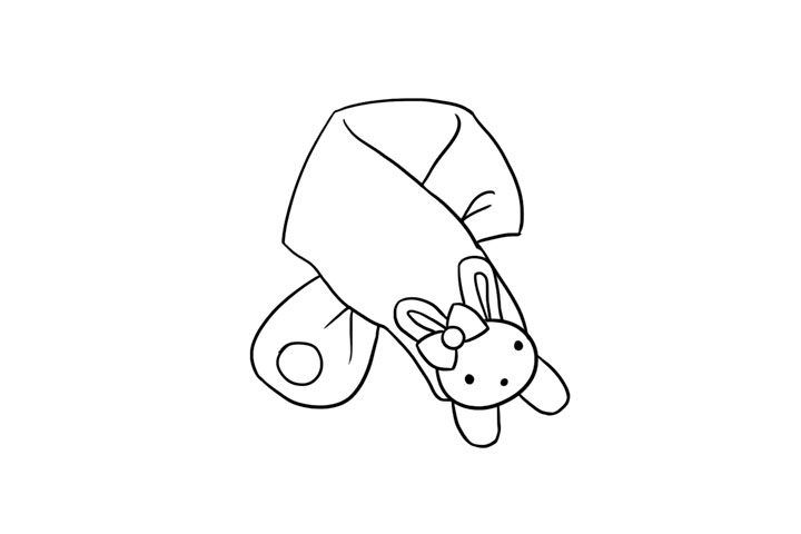 围巾简笔画图片大全