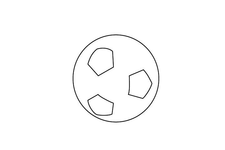 足球简笔画画法步骤