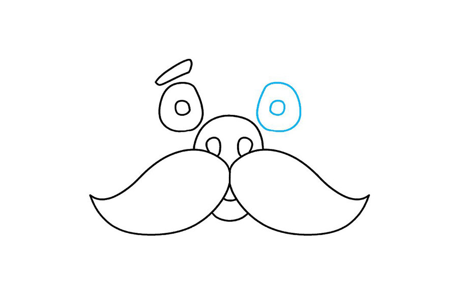 如何画大胡子