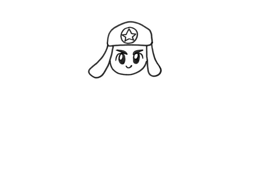 如何画雷锋
