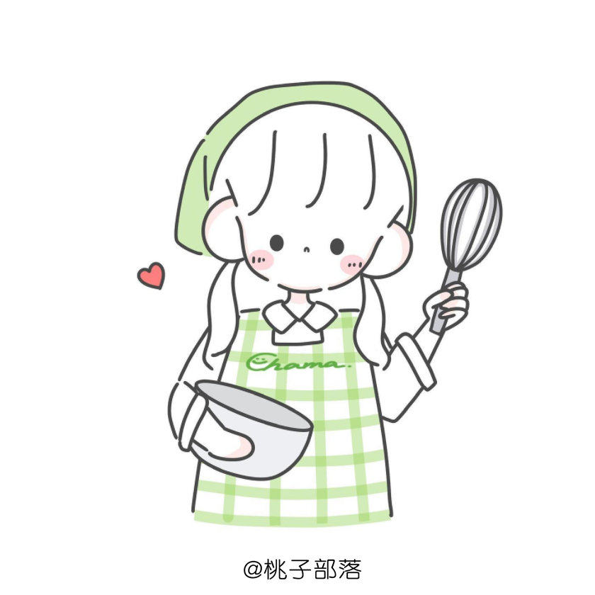 分享一组来自chama的简笔画，小姐姐的头发是不是太好画了
