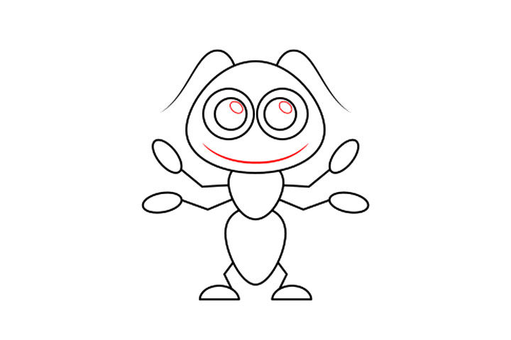 如何画蚂蚁