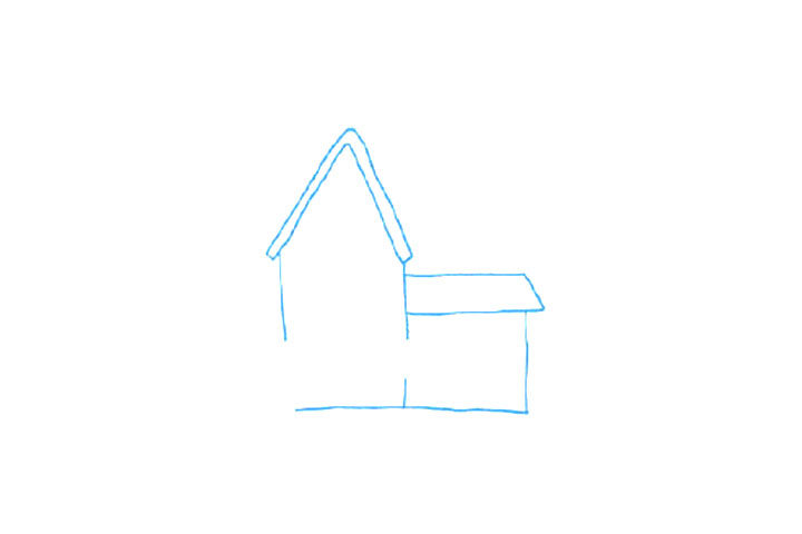 充满童趣的小房子简笔画教程6