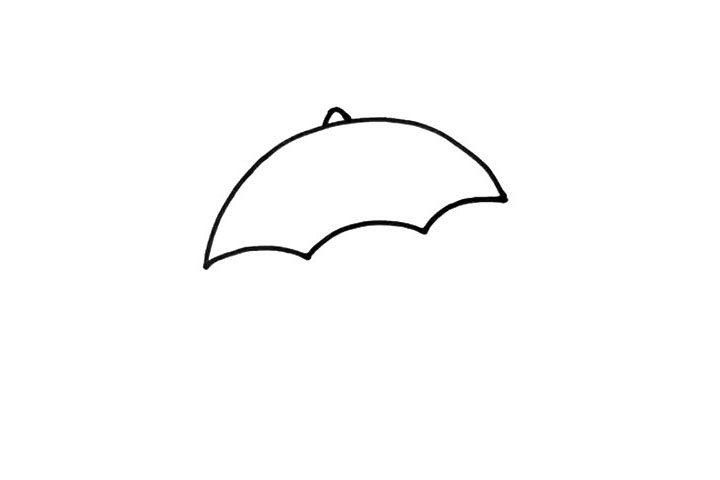 雨伞简笔画教程