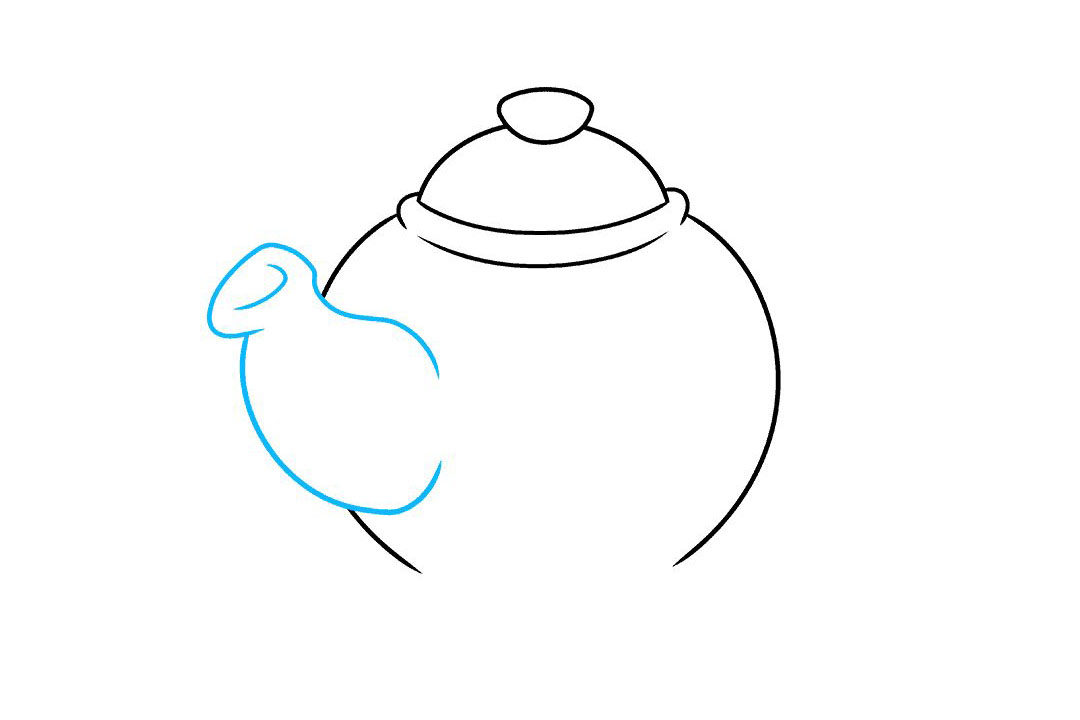 茶壶怎么画