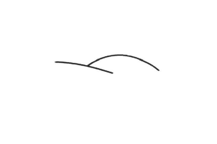 简单漂亮的彩虹风景简笔画画法