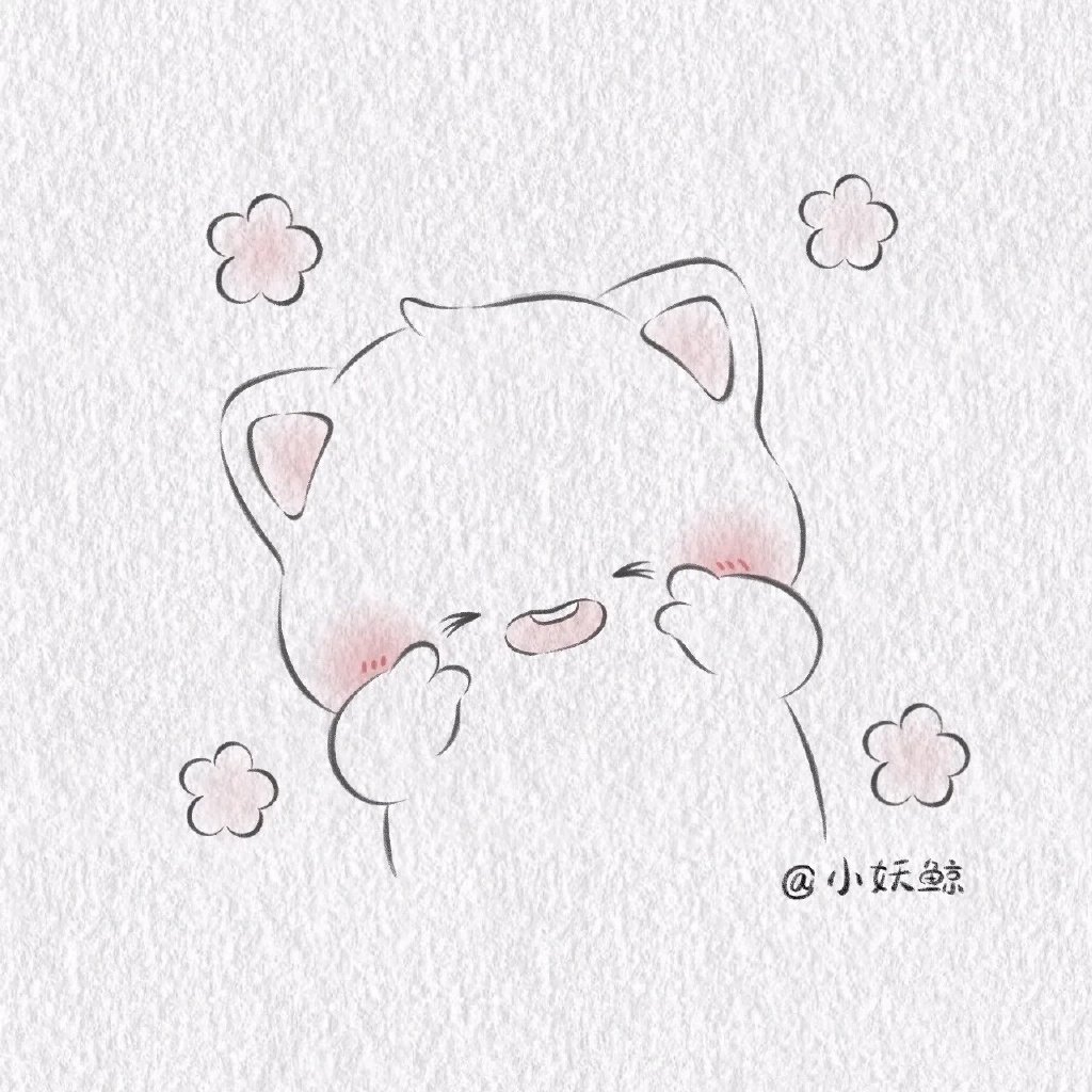 一组可爱卡通动物简笔画图片
