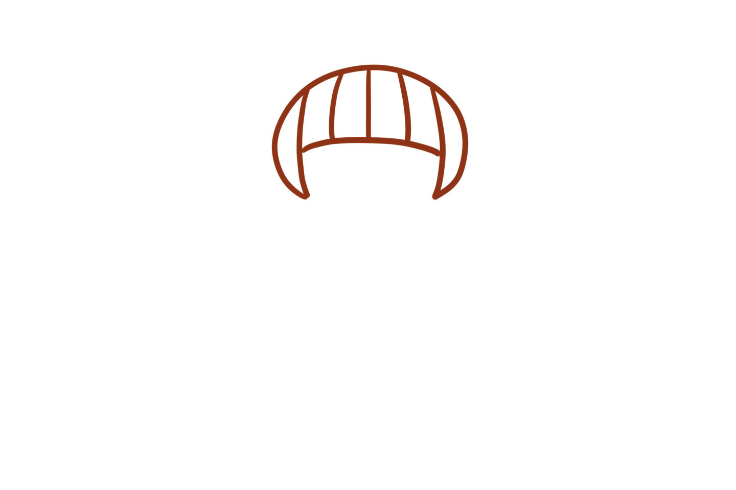 手捧爱心的可爱小女孩简笔画步骤