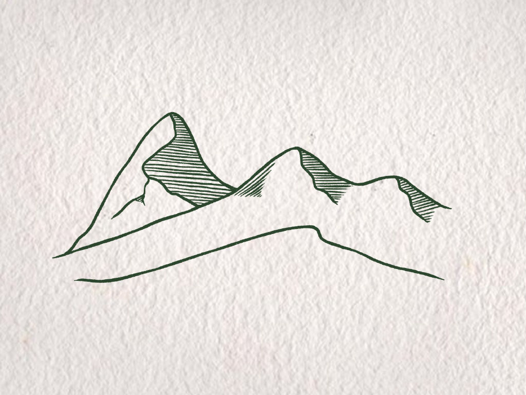 超级简单的沙漠风景简笔画