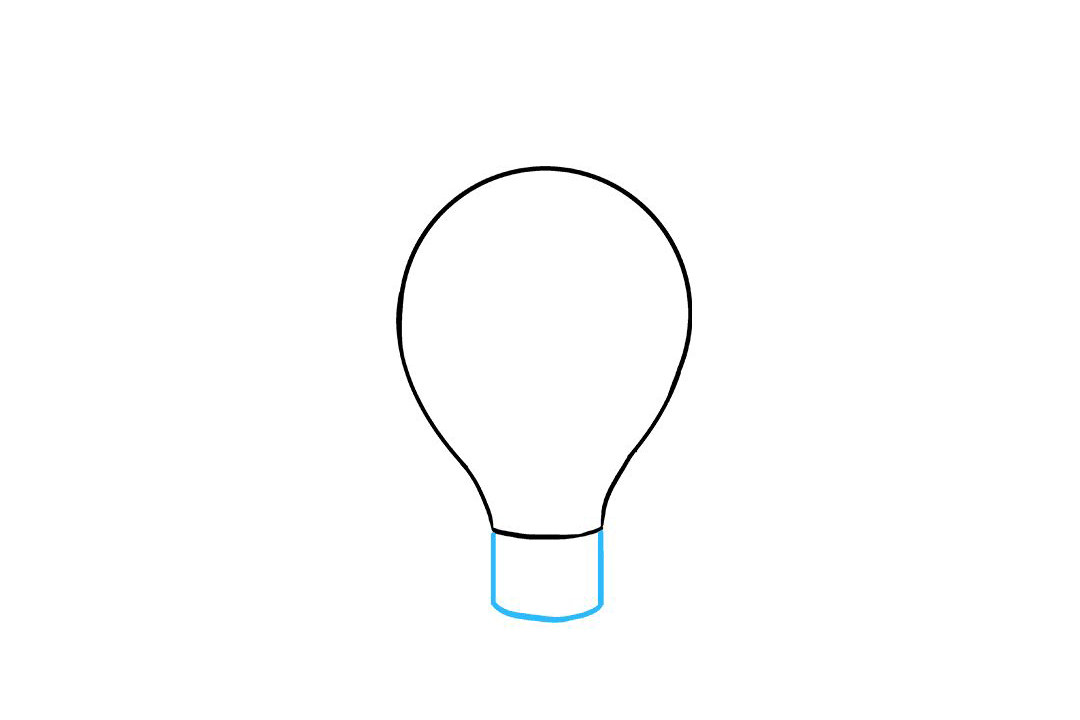 如何画发光的灯泡简笔画