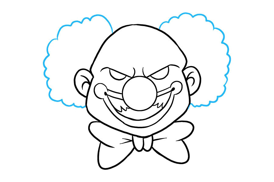 如何画一个可怕的小丑