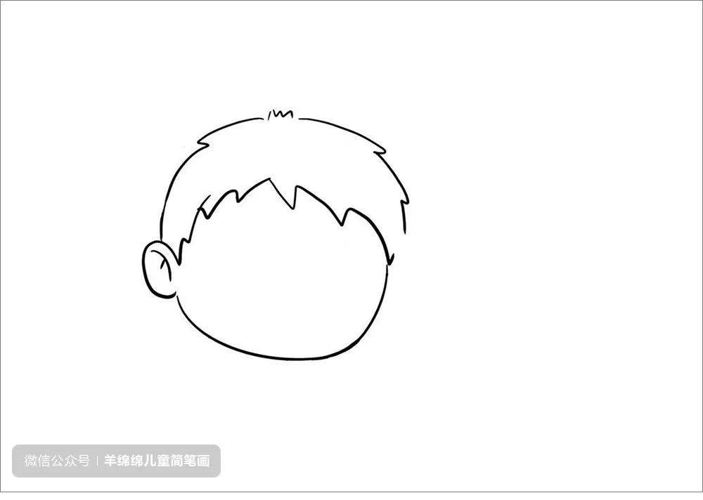 过马路的小朋友简笔画 交通安全主题绘画教程