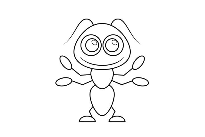 如何画蚂蚁