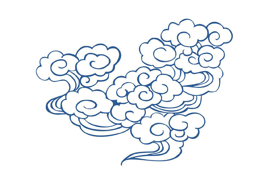 中国传统祥云纹样，寓意吉祥如意！