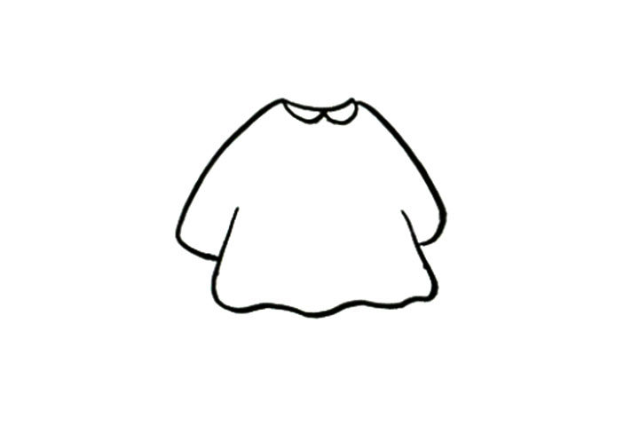 衣服简笔画大全 娃娃衫怎么画