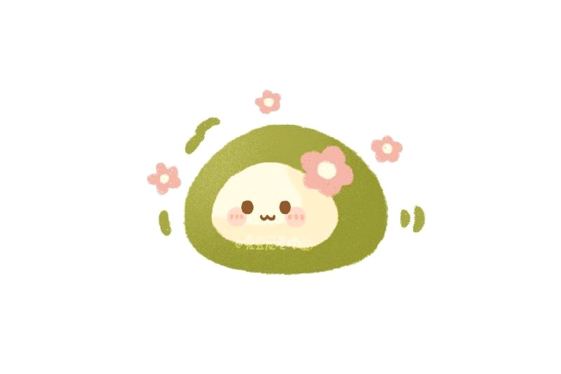 抹茶牛奶青团怎么画