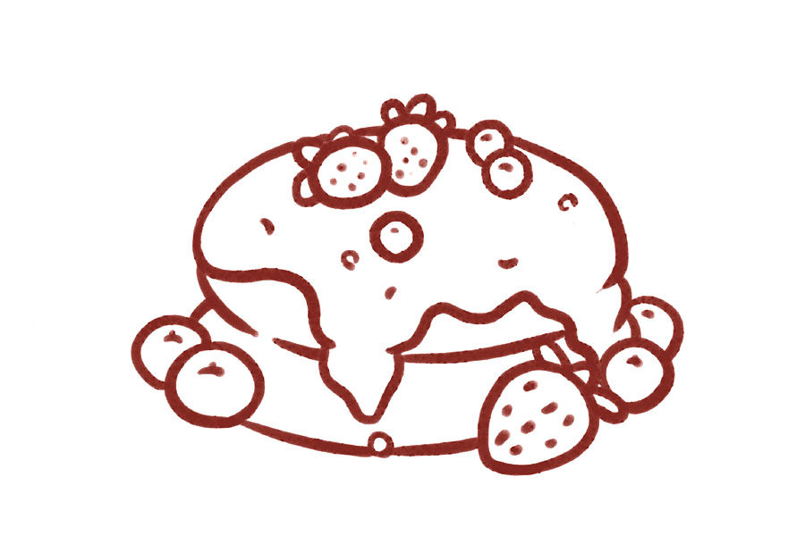 美味甜品简笔画教程步骤