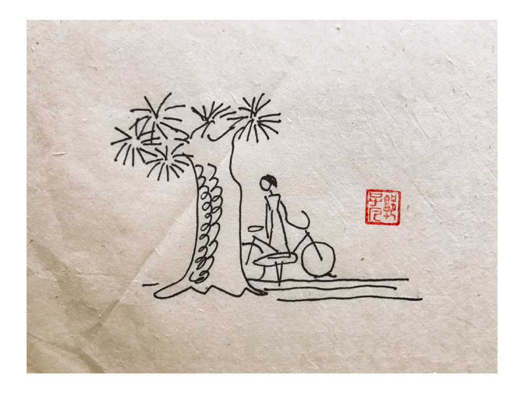 一组春天风景简笔画图片