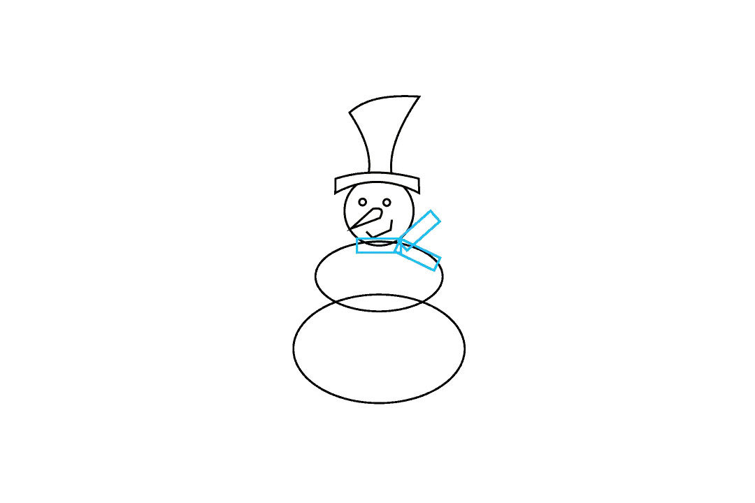 如何画雪人简笔画
