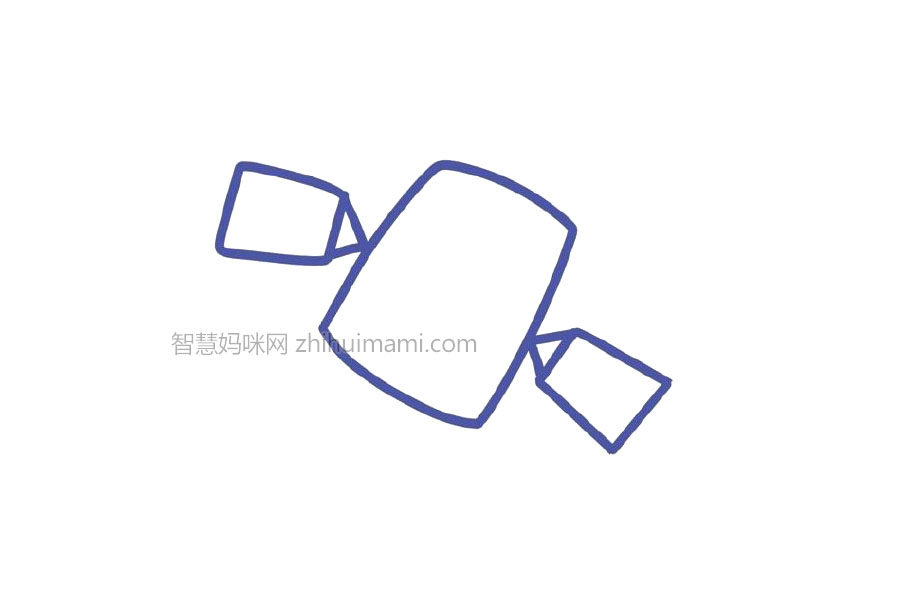 宇宙太空简笔画大全 卫星简笔画