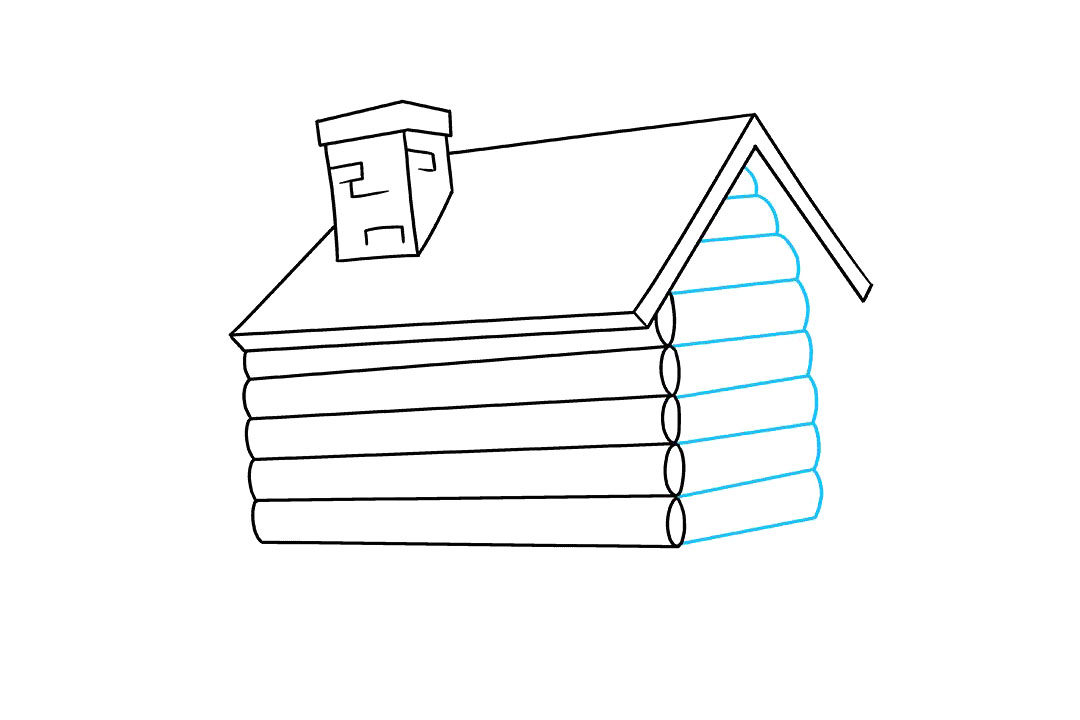 小木屋怎么画