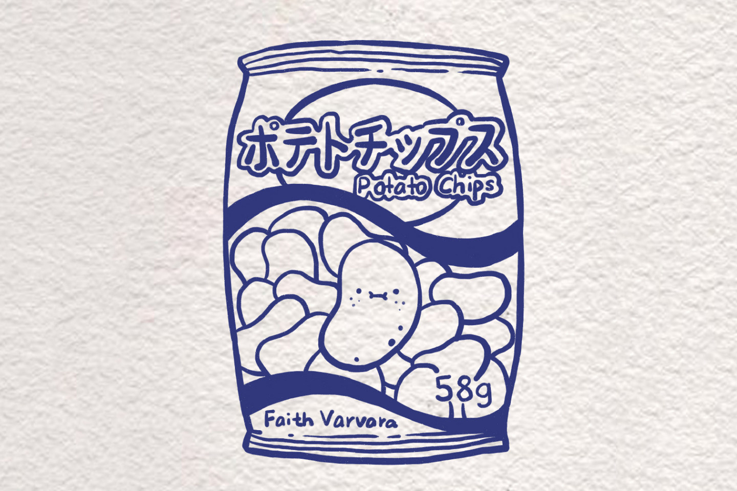 一袋薯片怎么画