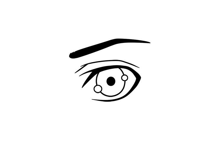 动漫男孩眼睛的画法